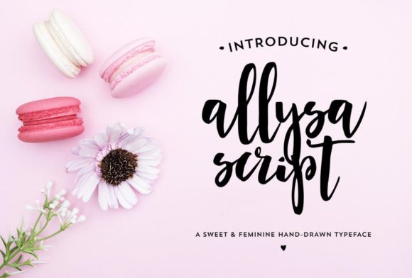 Allysa Script: Adding a Sweet, Handwritten Touch to Your Designs
