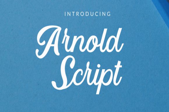 Arnold Script: A Bold Typeface for Unforgettable Design