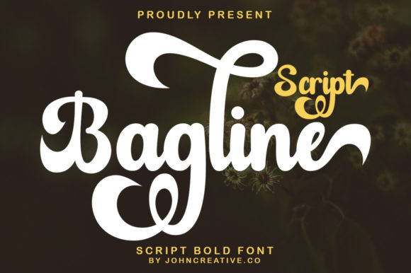 Bagline Script: A Handwritten Font with Vintage Character