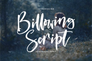 Billowing Script: Where Classic Elegance Meets Modern Design