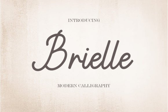Brielle Script: The Art of Fluid Typography
