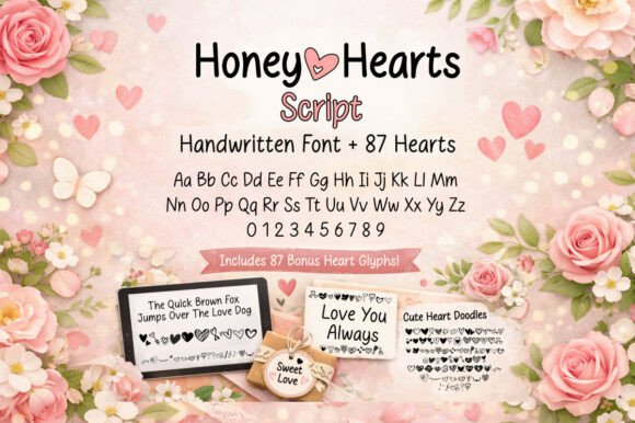 Honey Hearts Script: A Sweet Handwritten Typeface for Modern Creators