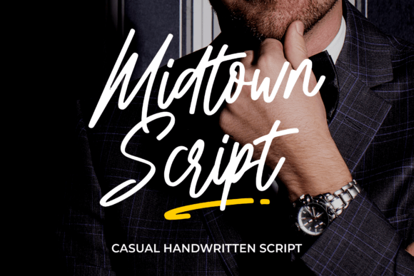 Midtown Script: A Brush Font with Modern Energy