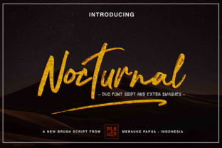 Nocturnal Script: A Breathtaking Brush Stroke for Branding