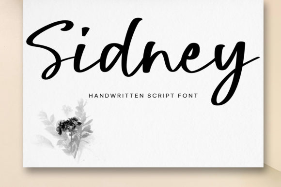 Sidney Script: A Handwritten Font That Brings Designs to Life