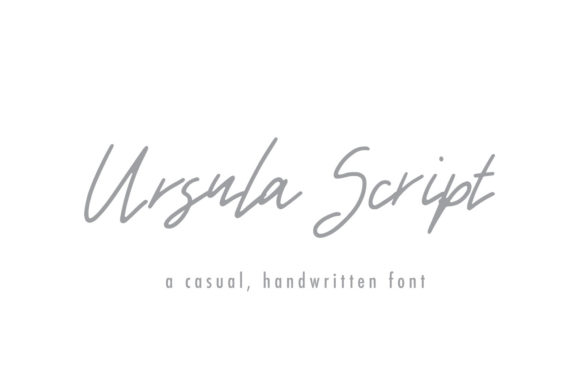 Ursula Script: Elevating Your Brand with a Fashionable Handwritten Font