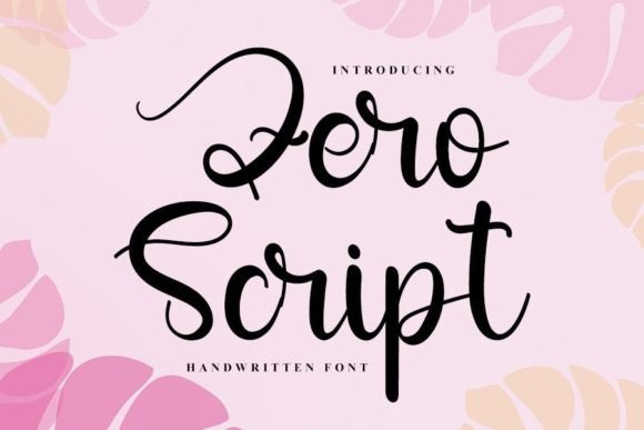 Zero Script: Crafting Authenticity with a Handwritten Touch